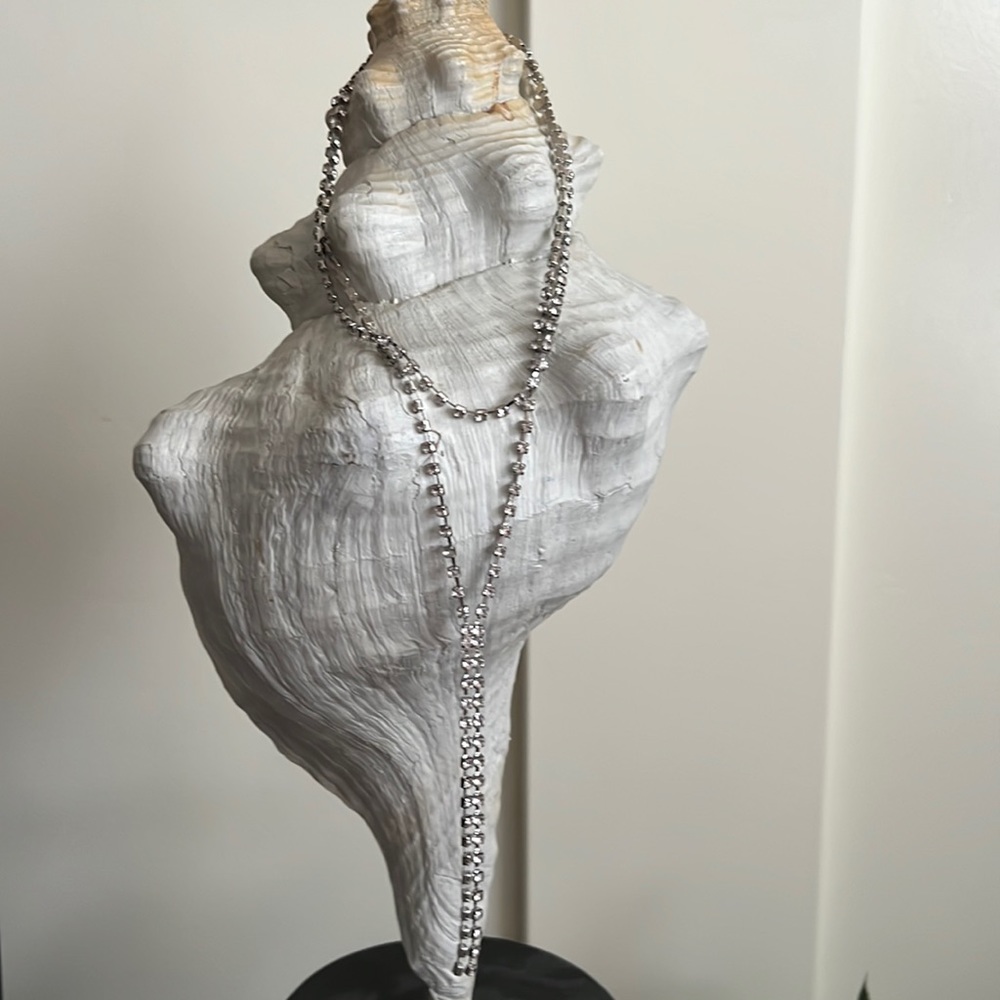 Silver tone Rhinestone Necklace